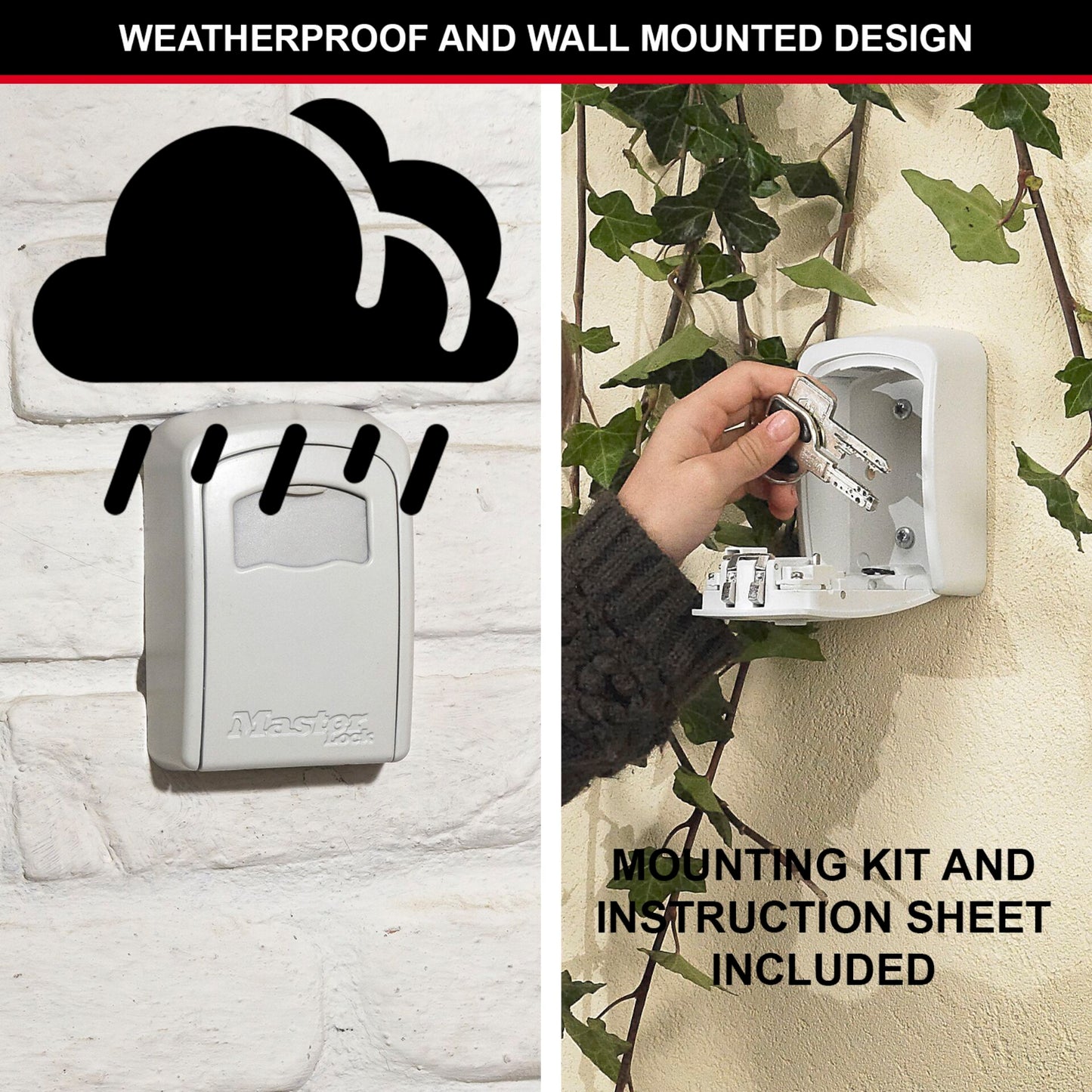 Master Lock Medium Key Safe w/ Combination Lock 5401EURDCRM