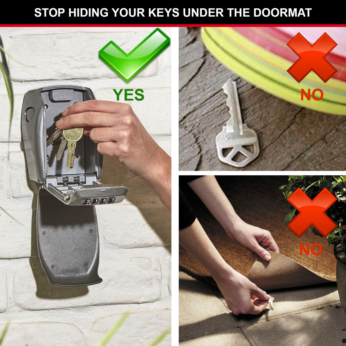 Master Lock Key Safe + Security Access Mount           5415EURD