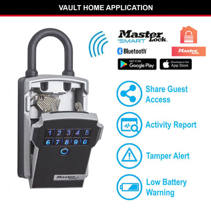Master Lock Key Safe Bluetooth with Shackle 5440EURD