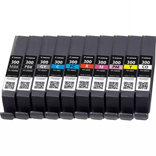 Canon PFI-300 Multipack MBK/PBK/C/M/Y/PC/PM/R/GY/CO