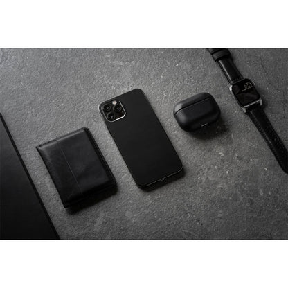 Nomad Leather Skin Black iPhone 13 Pro