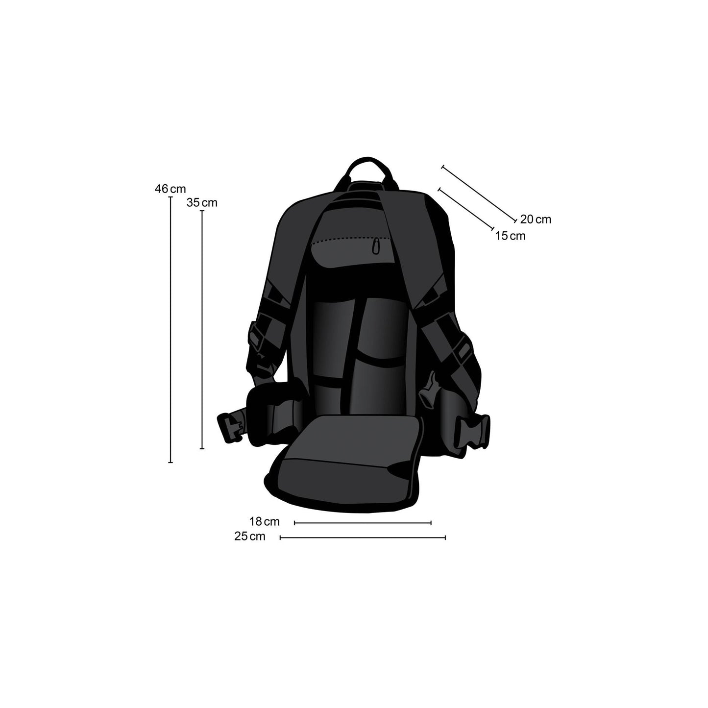 Mantona Trekking Camera Backpack black