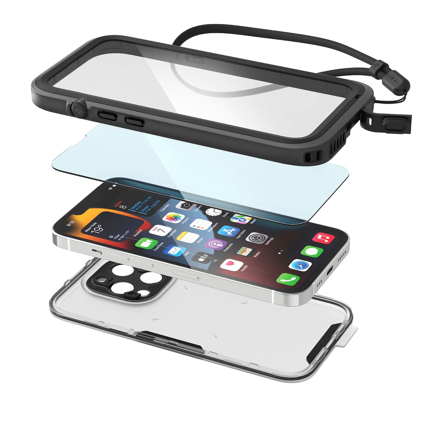 Catalyst iPhone 13 Pro Wasserdichtes Case Stealth Black