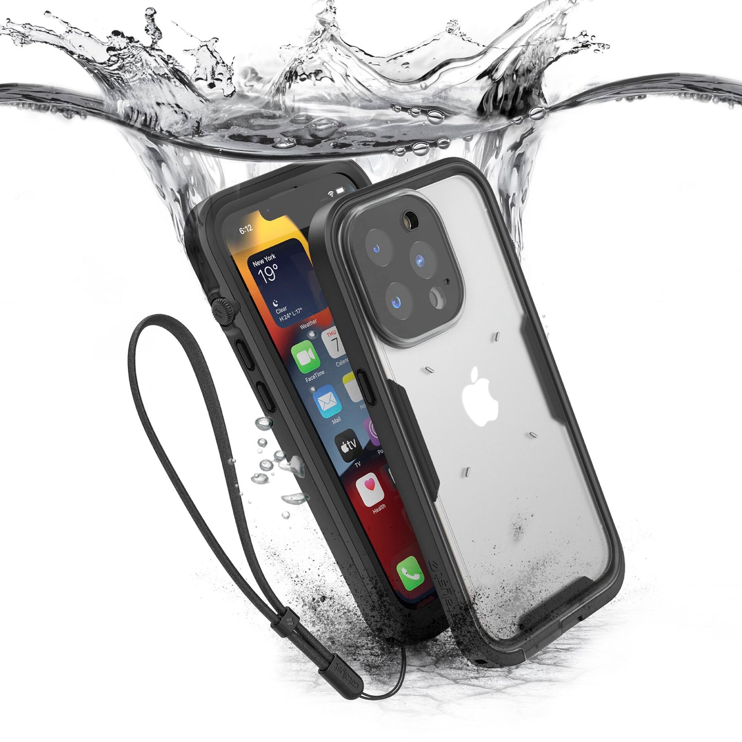 Catalyst iPhone 13 Pro Wasserdichtes Case Stealth Black