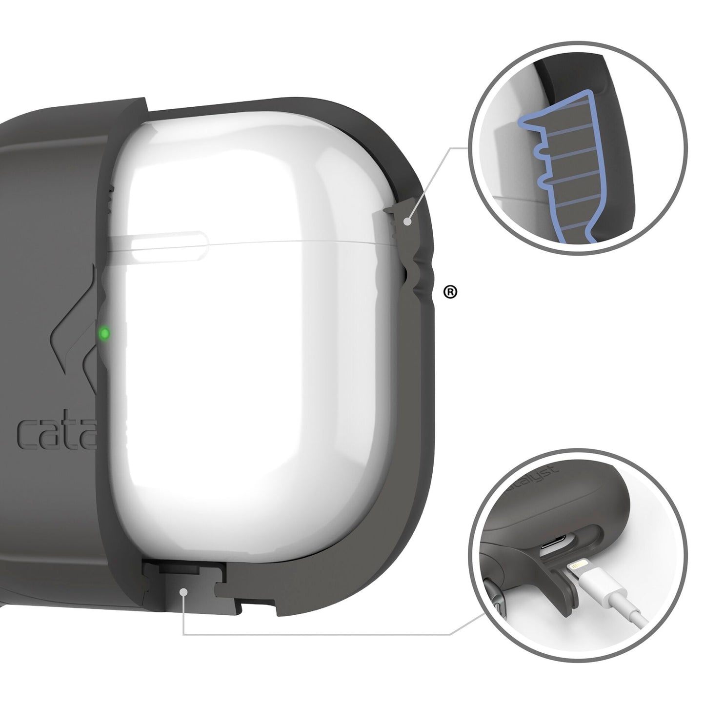 Catalyst AirPods 3.Gen Wasserdichtes Case Space Gray