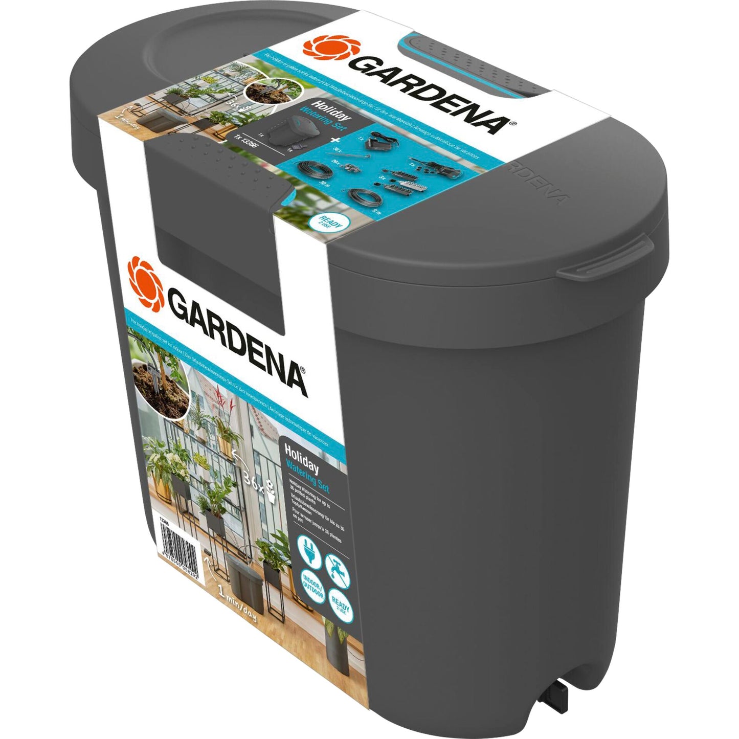 Gardena Holiday Watering Set with Water Container