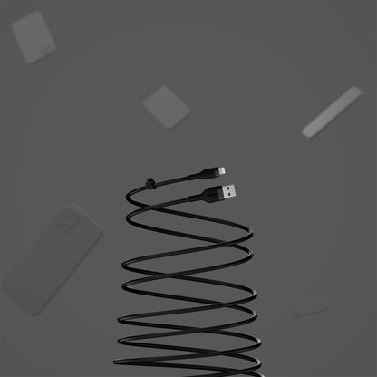 Belkin Flex Lightning/USB-A 1m mfi cert., black CAA008bt1MBK