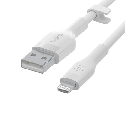 Belkin Flex Lightning/USB-A 3m mfi cert., white CAA008bt3MWH