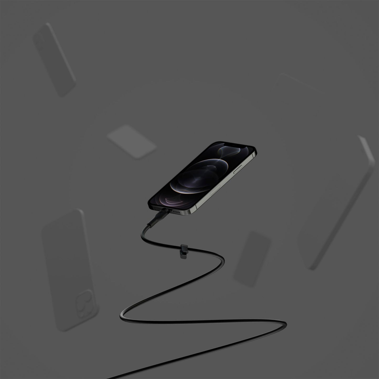 Belkin Flex Lightning/USB-C 15W 1m, mfi, 15W, black CAA009bt1MBK