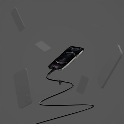 Belkin Flex Lightning/USB-C 15W 3m, mfi, 15W, black CAA009bt3MBK