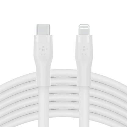 Belkin Flex Lightning/USB-C 15W 3m, mfi, 15W, white CAA009bt3MWH
