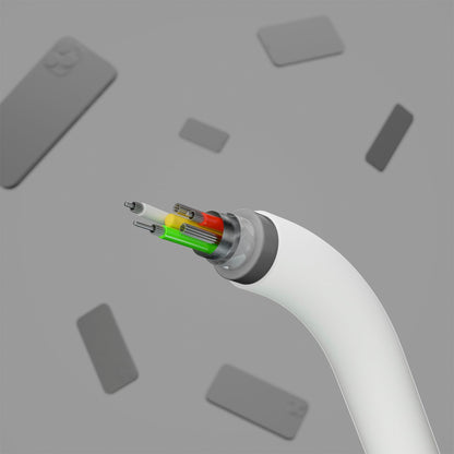 Belkin Flex Lightning/USB-C 15W 3m, mfi, 15W, white CAA009bt3MWH