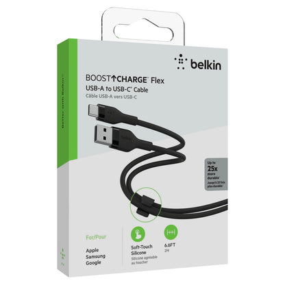 Belkin Flex USB-A/USB-C to 15W 2m mfi. Cert. black CAB008bt2MBK
