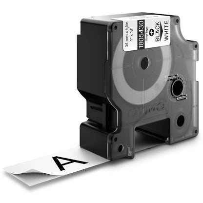 Dymo Rhino 6000+ Vinyl 24 mm x 5,5 m black to white