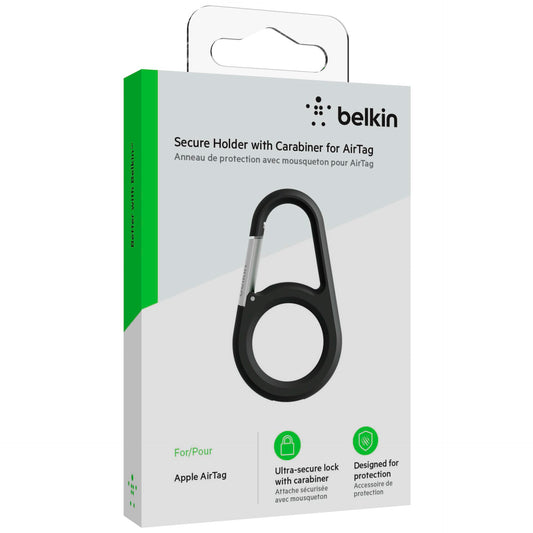 Belkin Secure Holder Karabiner Apple AirTag, black MSC008btBK
