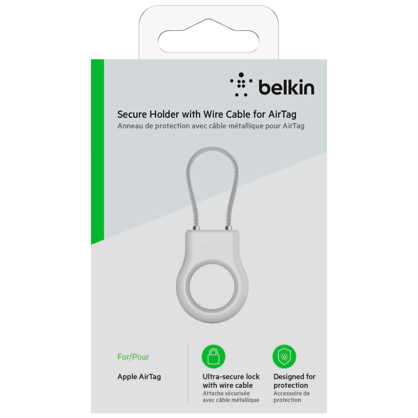 Belkin Secure Holder Wire Loop Apple AirTag, white MSC009btWH