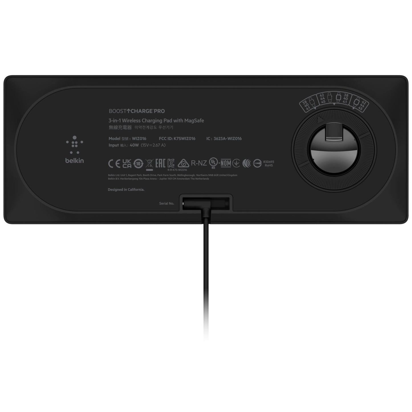 Belkin BOOST Charge 3in1 wirele. CharPad MagSafe iPhone 12/13 bl.