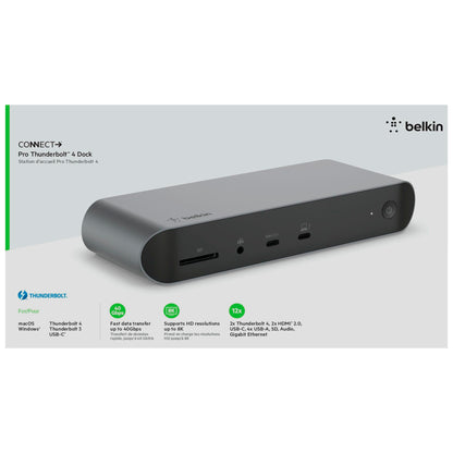 Belkin Thunderbolt 4 Dock Pro incl. 0,8m Cable INC006vfSGY