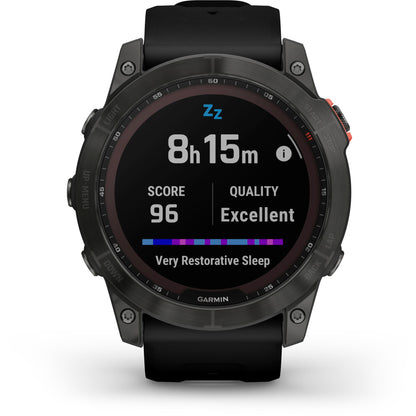 Garmin fenix 7X Solar Slate grey with black band