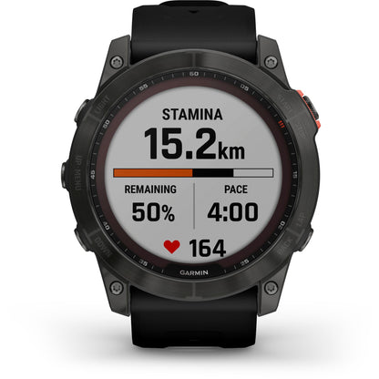 Garmin fenix 7X Solar Slate grey with black band