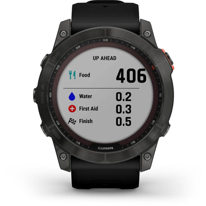 Garmin fenix 7X Solar Slate grey with black band