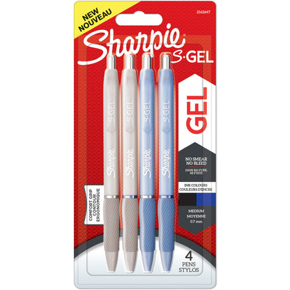 2x2 Sharpie S-Gel Frost Blue + Pearl White 0,7 mm blue + black