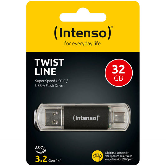 Intenso Twist Line          32GB USB Stick 3.2 USB-C & USB-A