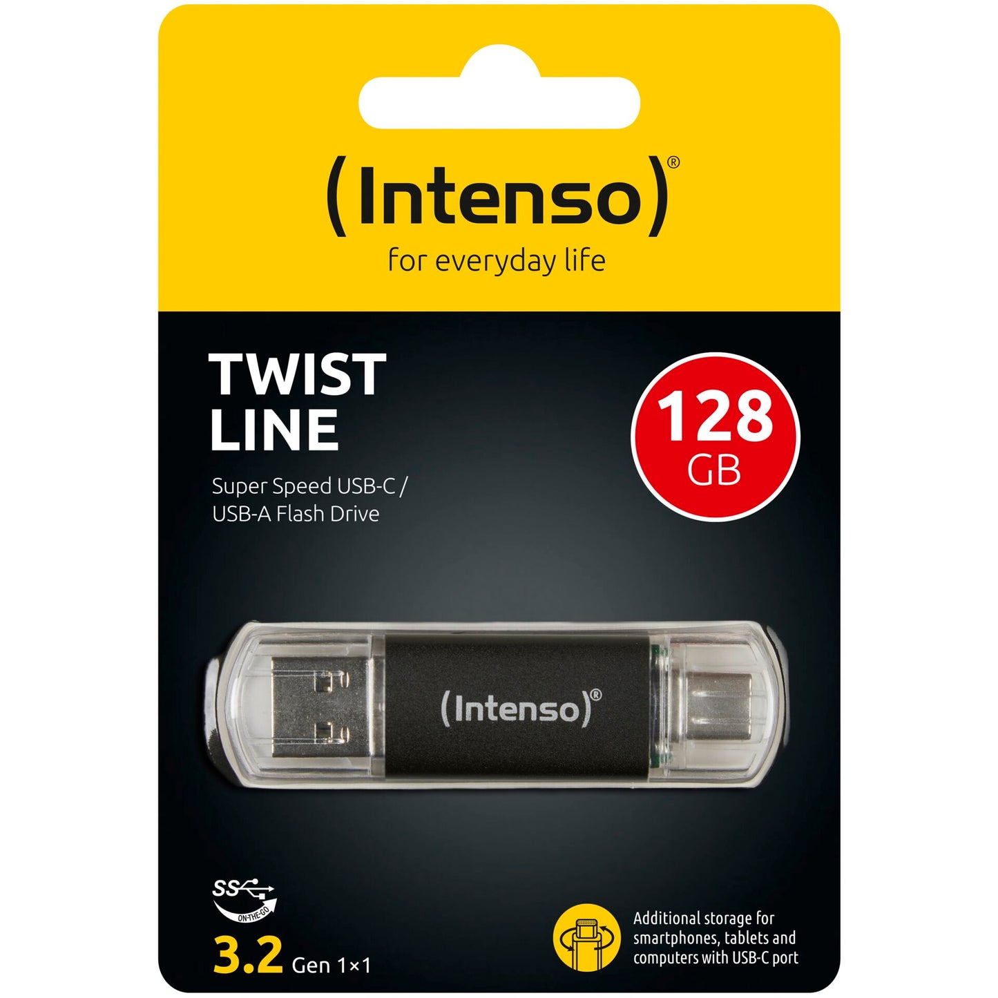 Intenso Twist              128GB USB Stick 3.2 USB-C & USB-A