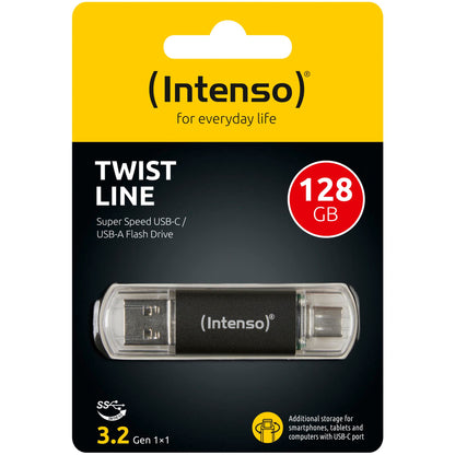Intenso Twist              128GB USB Stick 3.2 USB-C & USB-A