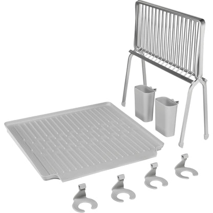 Brabantia Foldable Dish Drying Rack Large Dark Light Grey