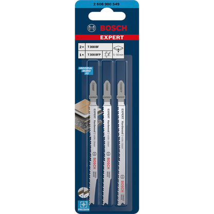 Bosch EXPERT jigsaw blades 3pcs Set 2-Side-Clean Hardwood