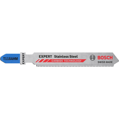Bosch EXPERT jigsaw blades T118AHM 3Stk Stainless Steel