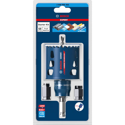 Bosch EXPERT ToughMaterial Hole Saw 68mm Starter Kit