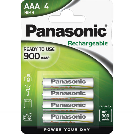 1x4 Panasonic Bat. NiMH Micro AAA 900 mAh
