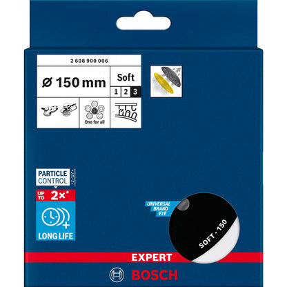 Bosch EXPERT Multihole Backing Pad 150mm, soft, M8+5/16