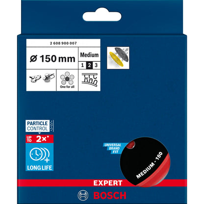 Bosch EXPERT Multihole Backing Pad 150mm, medium, M8+5/16
