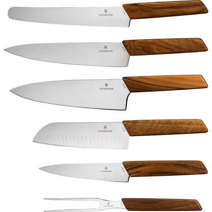Victorinox Swiss Modern Knife Block beech wood 6 pcs