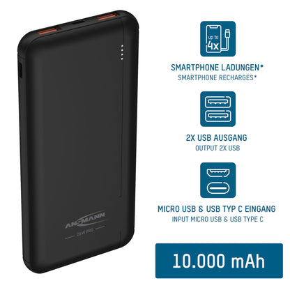 Ansmann Powerbank 10.000 mAh PB320PD USB-C in/out   1700-0148