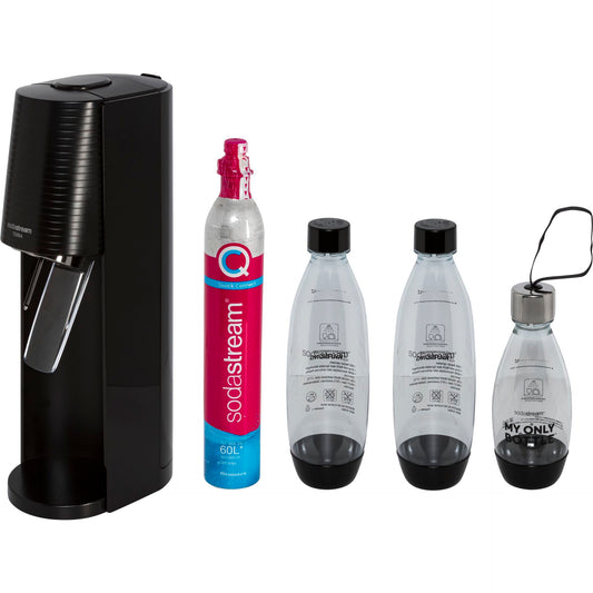 SodaStream Terra black Promo Pack with 3 bottles