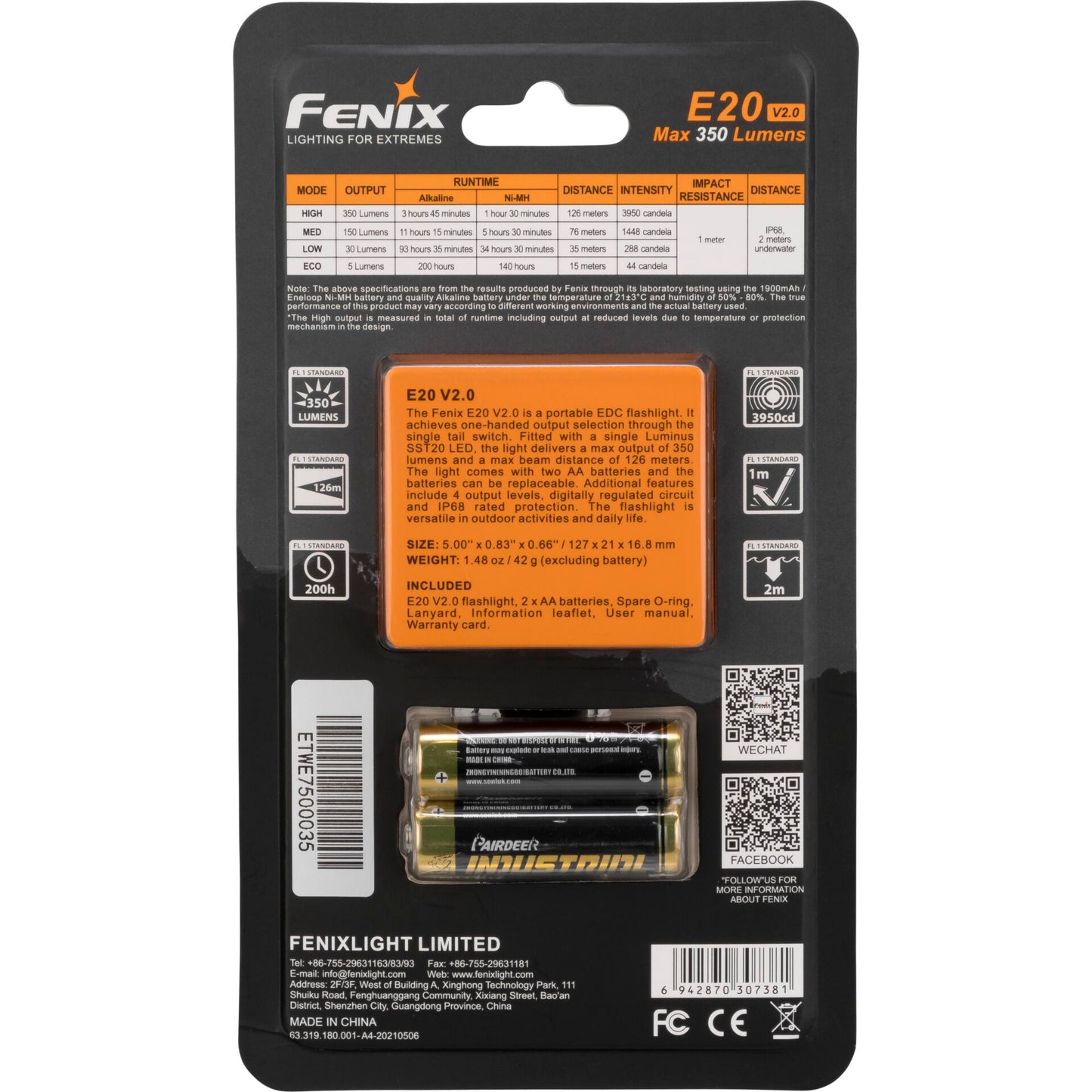 Fenix Torch E20R V2.0