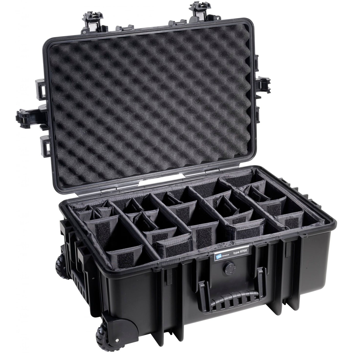 B&W Outdoor Case Type 6700 black incl. divider system