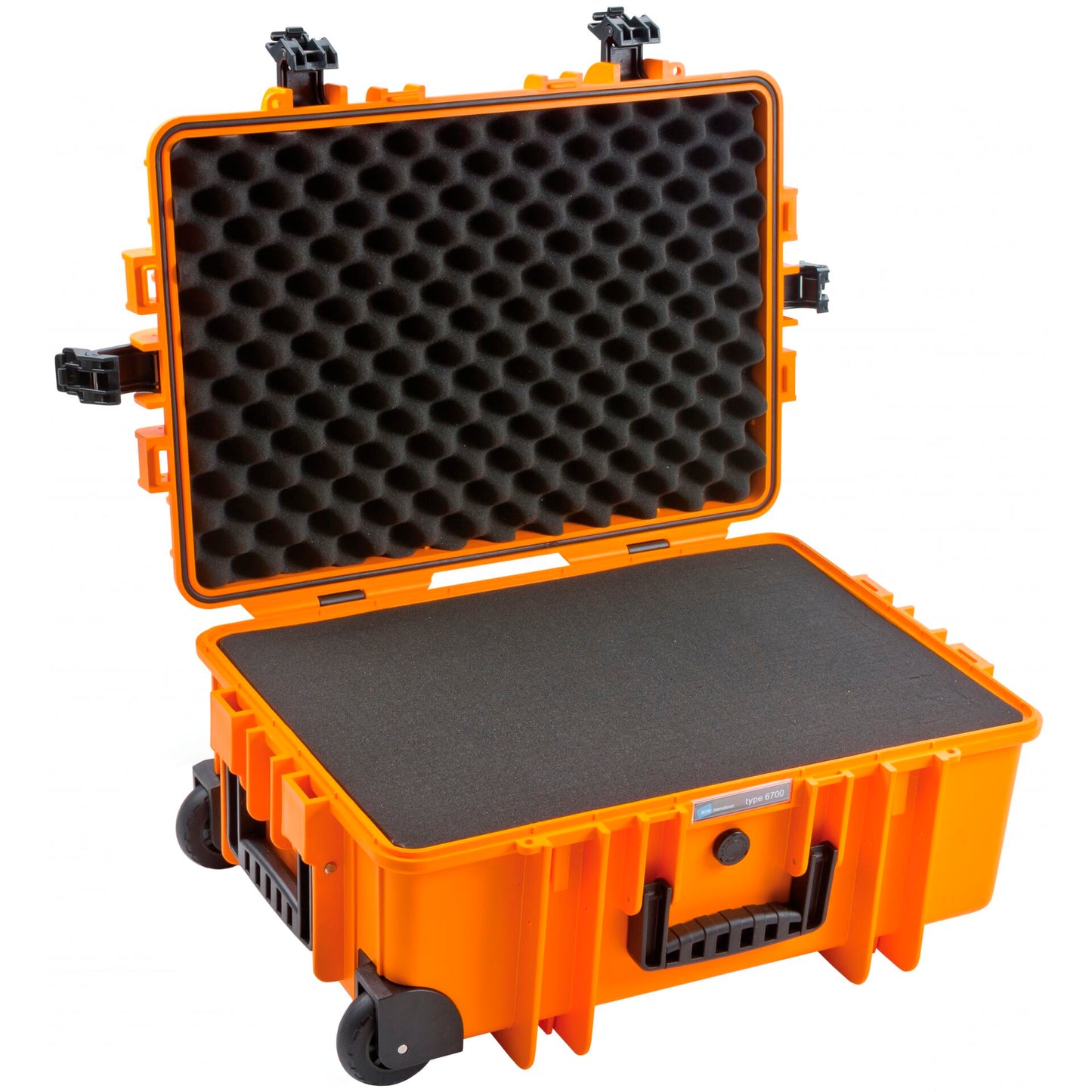 B&W Outdoor Case Type 6700 orange with foam insert