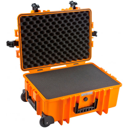 B&W Outdoor Case Type 6700 orange with foam insert