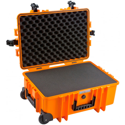 B&W Outdoor Case Type 6700 orange with foam insert