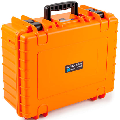 B&W Outdoor Case Type 6000 orange incl. divider system
