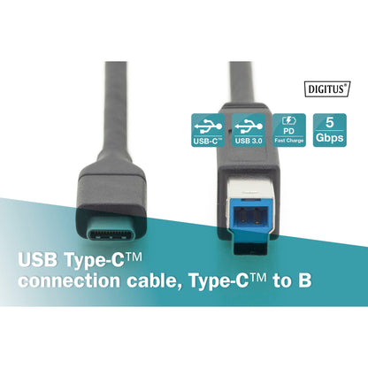 DIGITUS USB Type-C Cable Type-C to USB 3.0      AK-300149-018-S