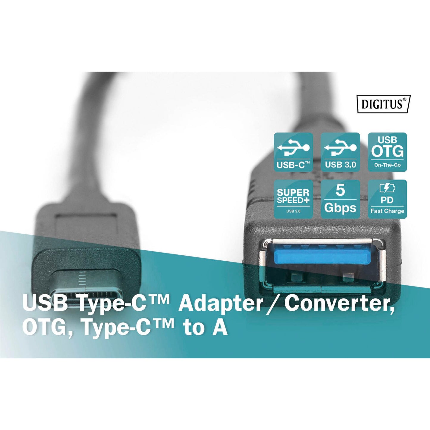 DIGITUS USB Type-C Adapter / Converter OTG Type-C to A