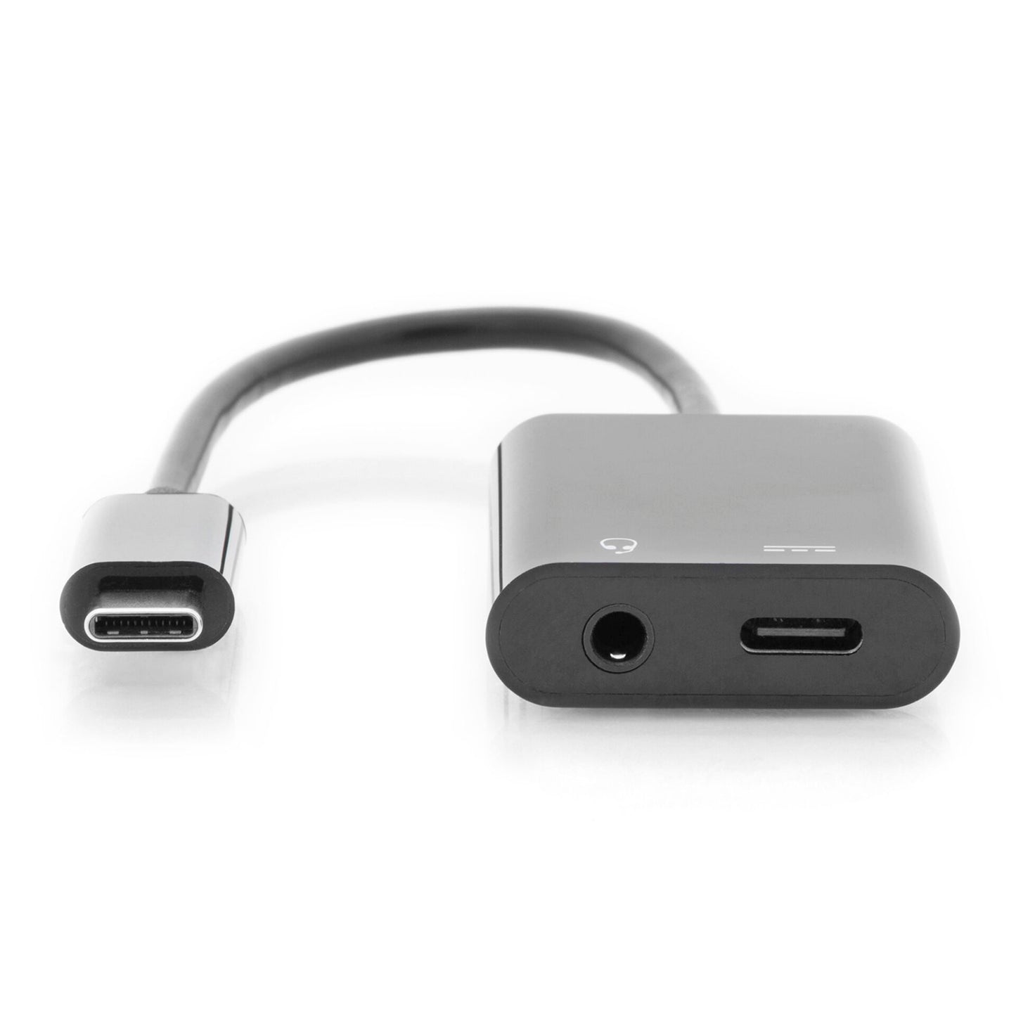 DIGITUS USB Type-C Adapter Type-C to USB--C + 3.5mm Jack