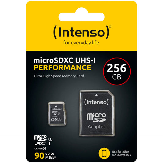Intenso microSDXC          256GB Class 10 UHS-I U1 Performance