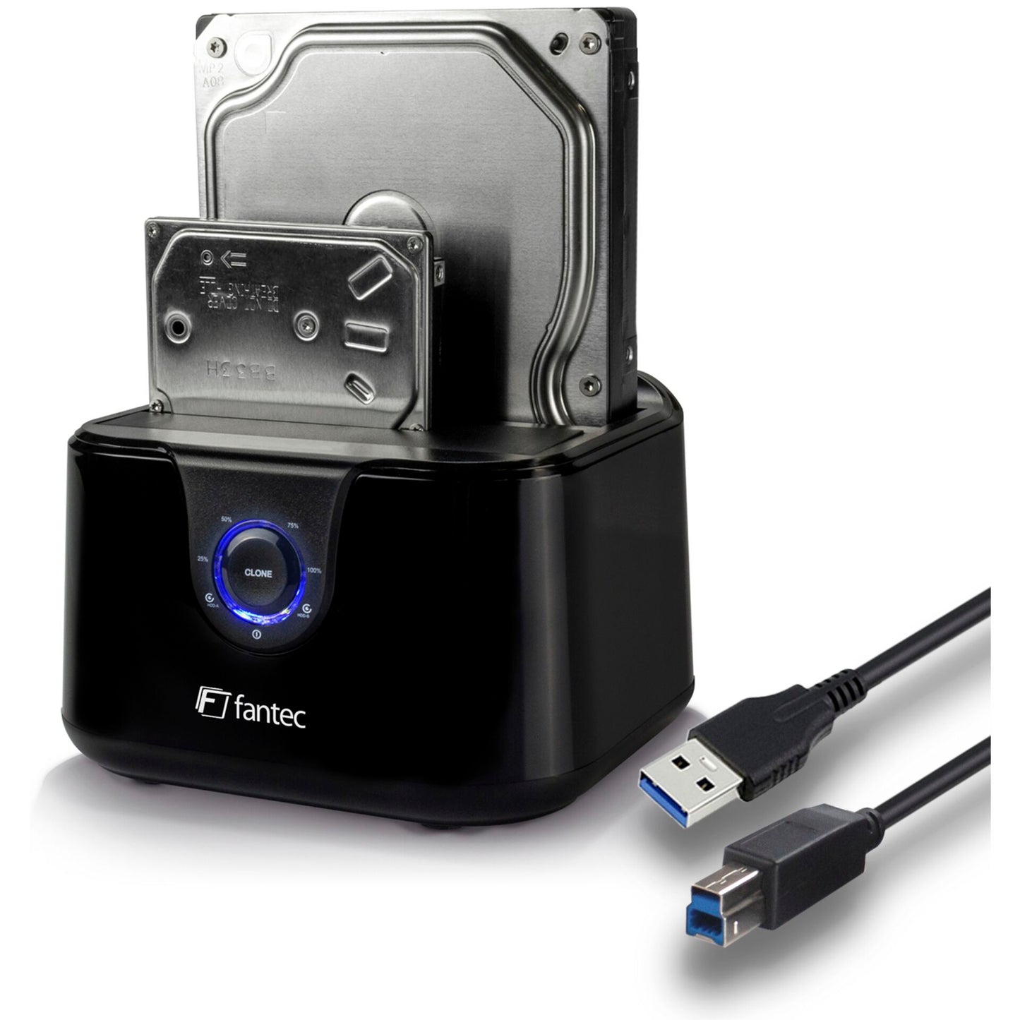 FANTEC DS-X2U3-Glanz USB 3.0 Docking Station